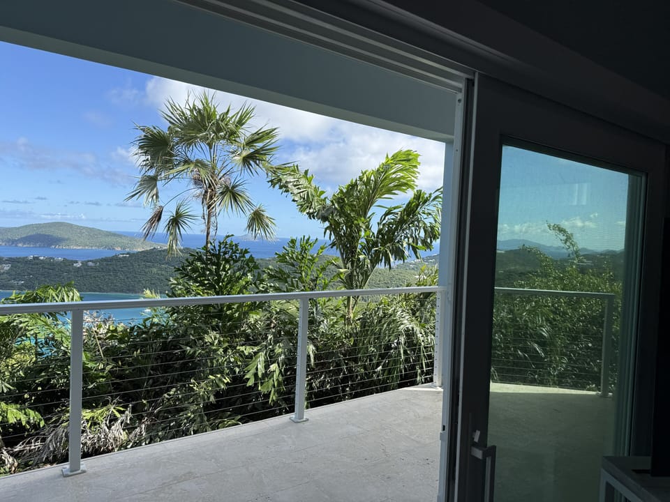 Deck overlooking Magens Bay