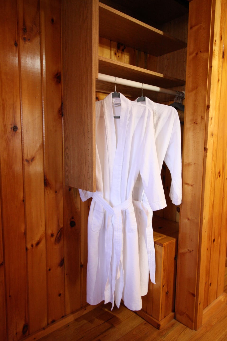 UPPER SUITE: Spa robes for your enjoyment