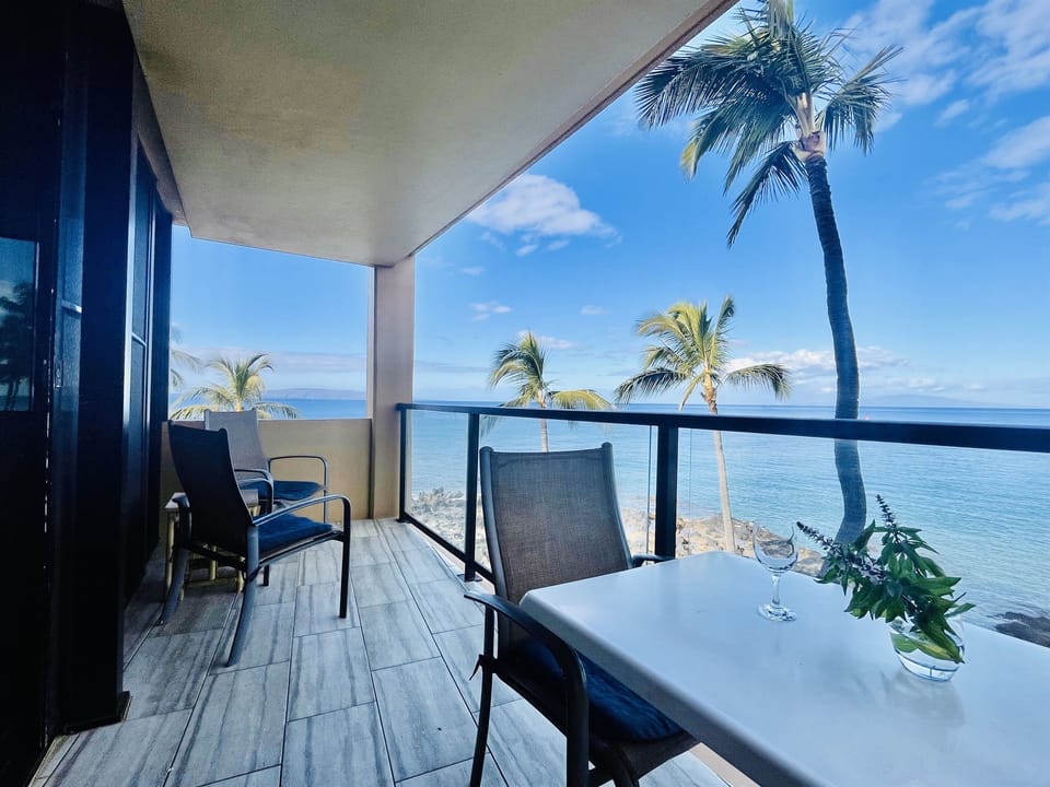 Morning coffee or evening cocktails from your private lanai!