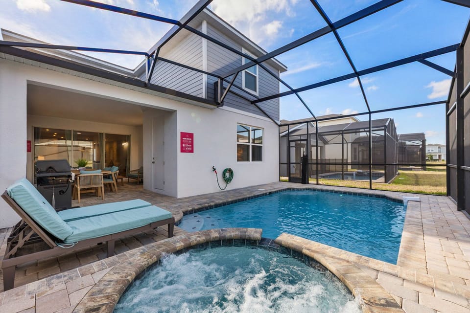 Where the spa bubbles and the movies roll