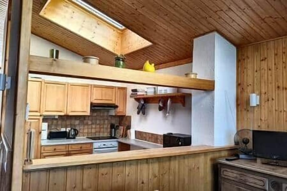 Kitchen viewed from dining table