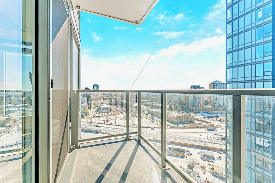 Private Patio Balcony with City Views
