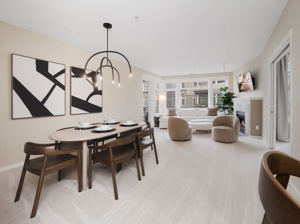 Open-concept layout
