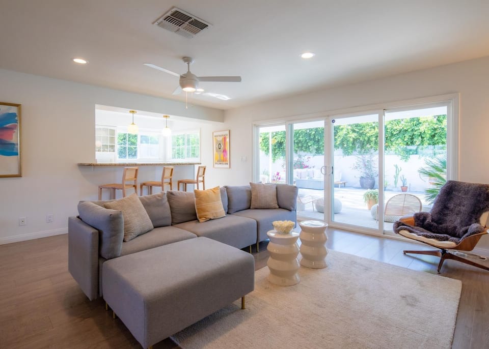 Family room with flat screen smart TV