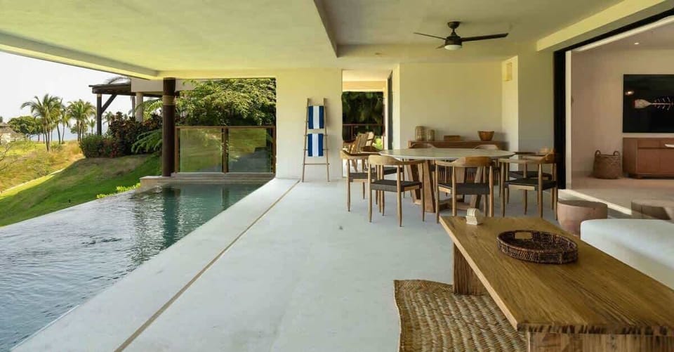 Terrace with private plunge pool