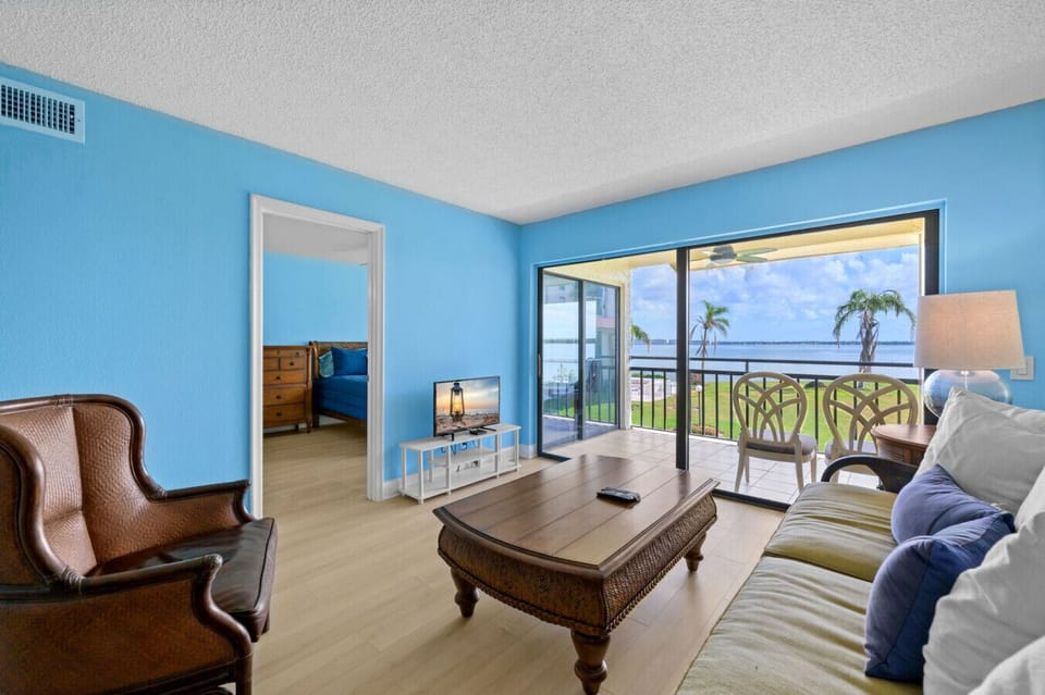 Spacious Living Room with Patio Access