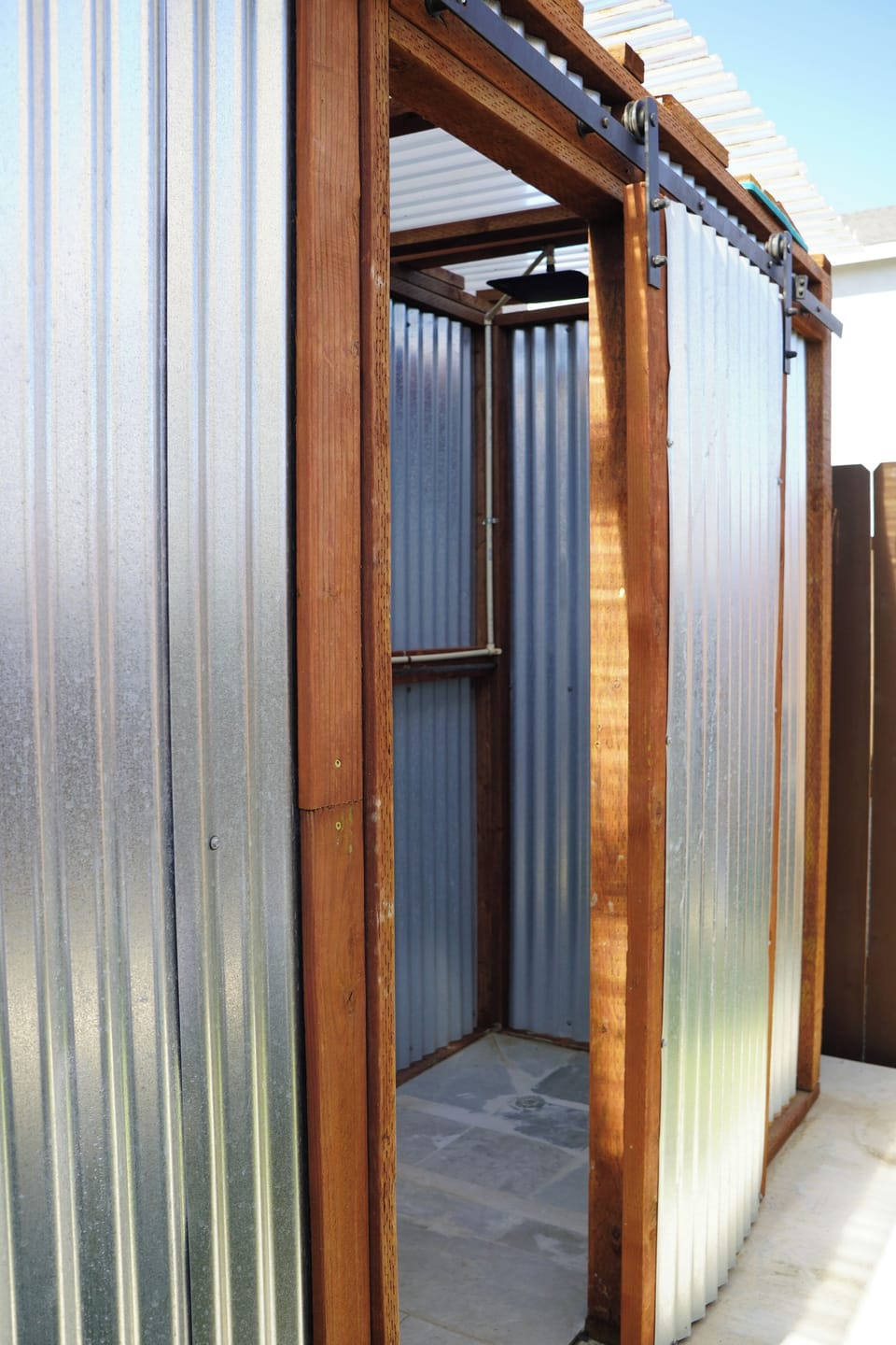 Private outdoor shower.