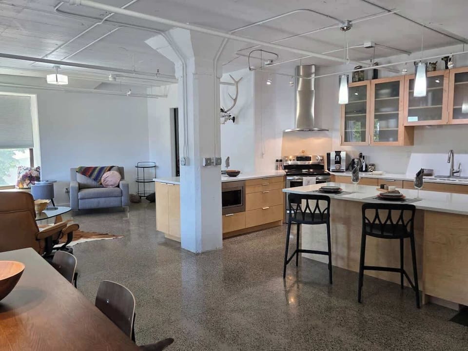 View of kitchen from dining area66