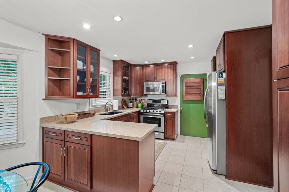 well stocked kitchen