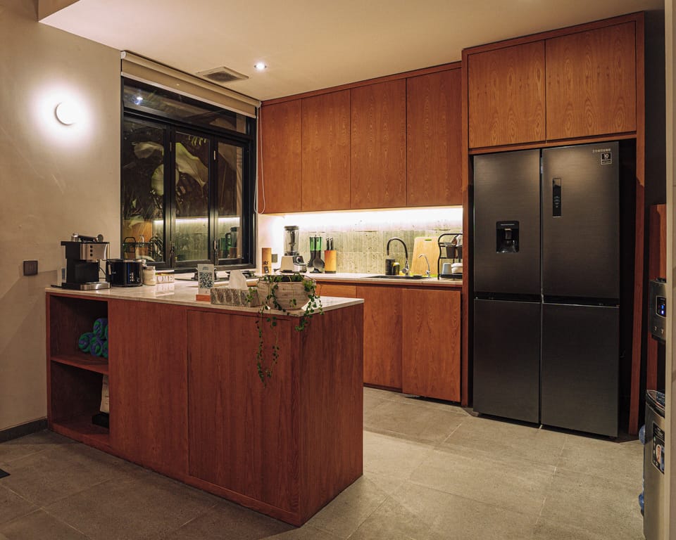 Fully equipped modern kitchen - villa satu 