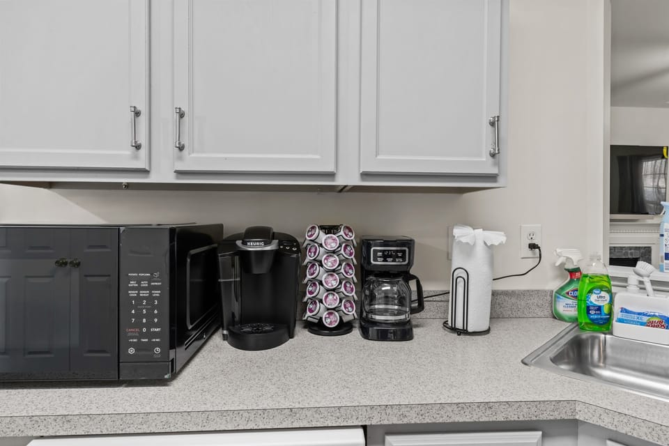 Stocked with coffee supplies