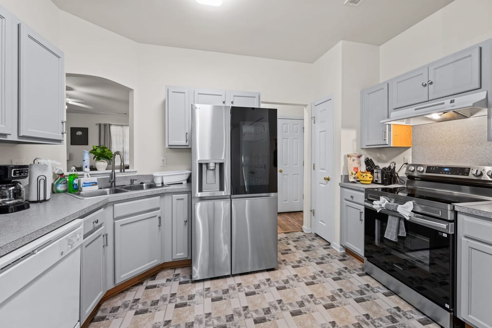 Kitchen with new appliances