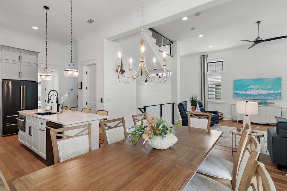Dining table.