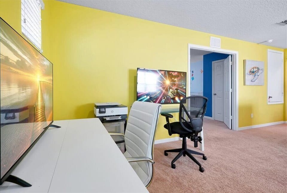 Stay productive during your getaway with our dual-monitor setup, ergonomic seating, and high-speed printer—perfect for remote workers and students.