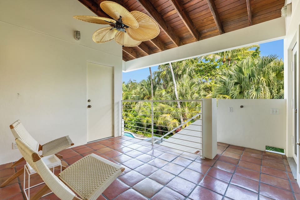 Balcony off upstairs suite