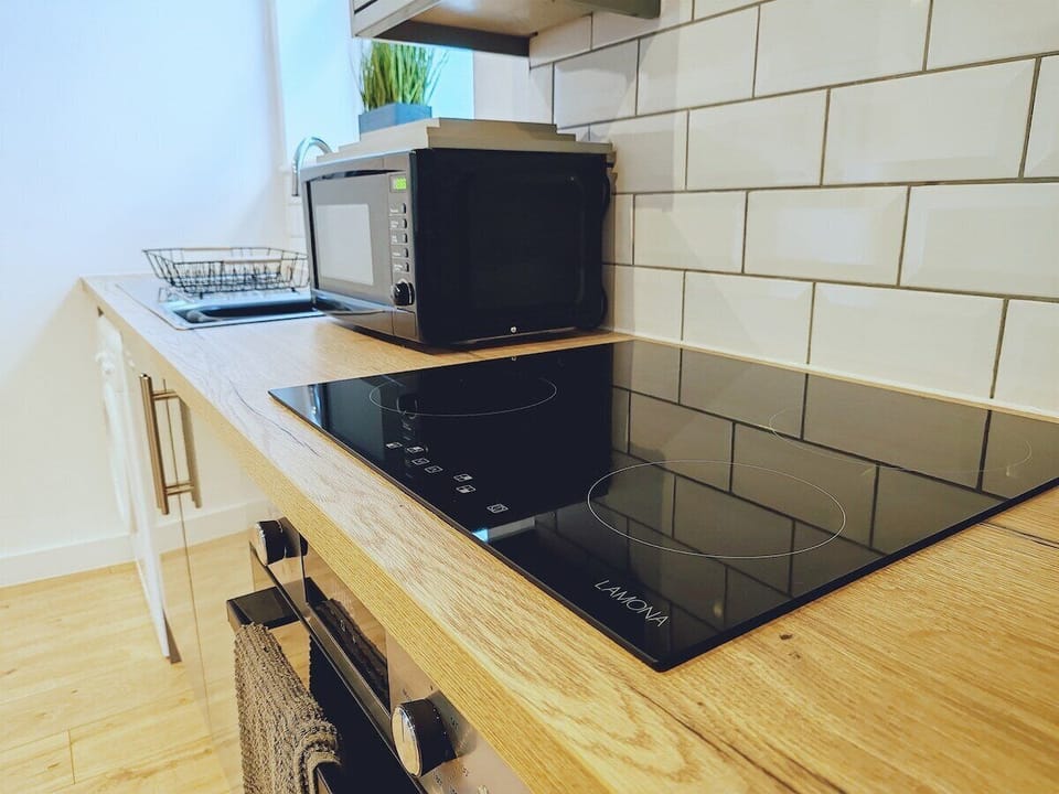 Cook up a feast in the fully equipped kitchen