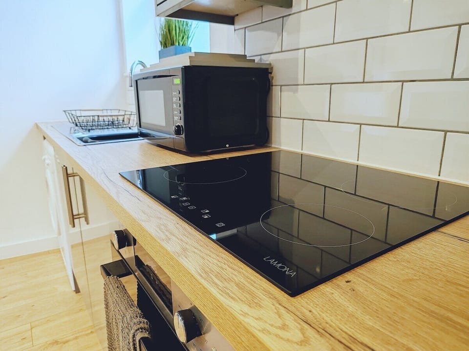 Cook up a feast in the fully equipped kitchen