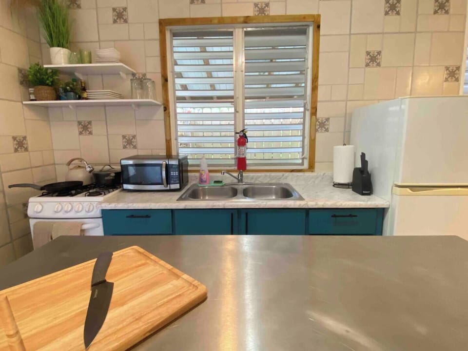 Our recently remodeled Kitchen is equipped with all essentials you’ll need for a quick getaway 