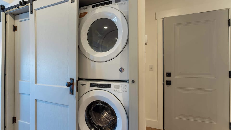 In-Home Laundry — Convenient washer and dryer provide easy laundry access throughout your stay.