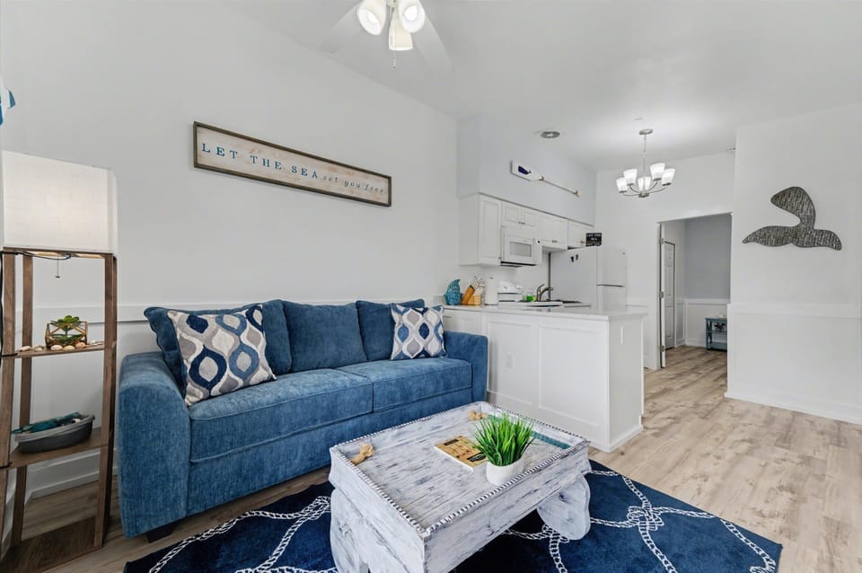 Bright Coastal Living Room with Open Layout & Natural Light