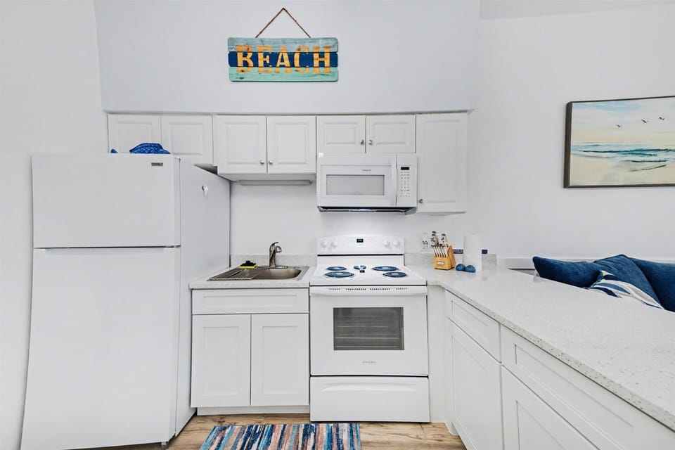 Enjoy the convenience of home-cooked meals in a chef-inspired kitchen.