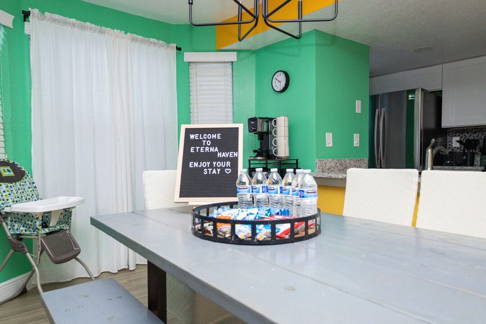 Dedicated Coffee Station with Keurig and Essentials. Start your mornings comfortably before heading to the parks.