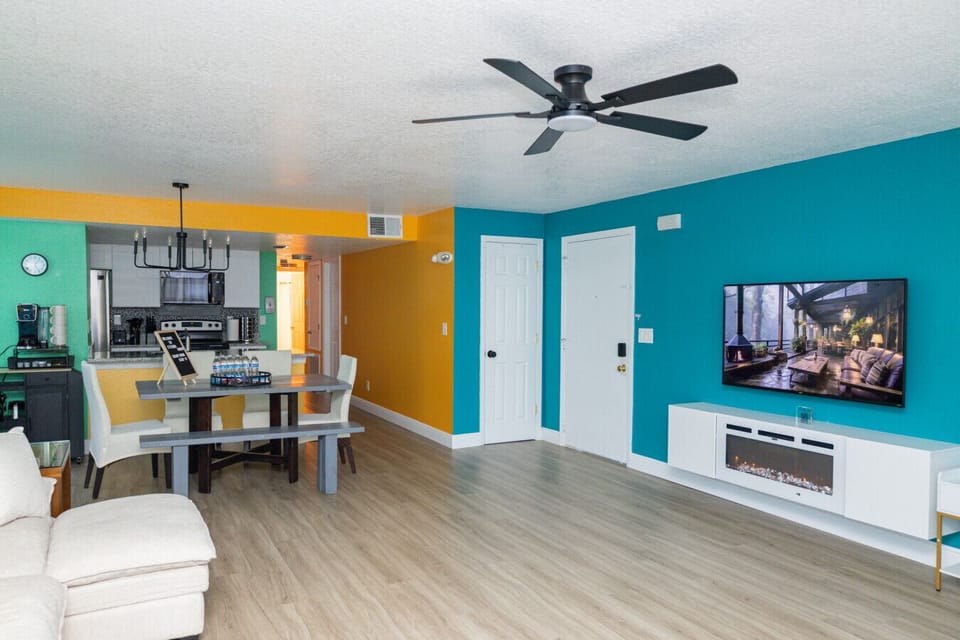 Dining Area with Seating for Family Meals and Game Nights. Open layout connects seamlessly to the kitchen and living room.