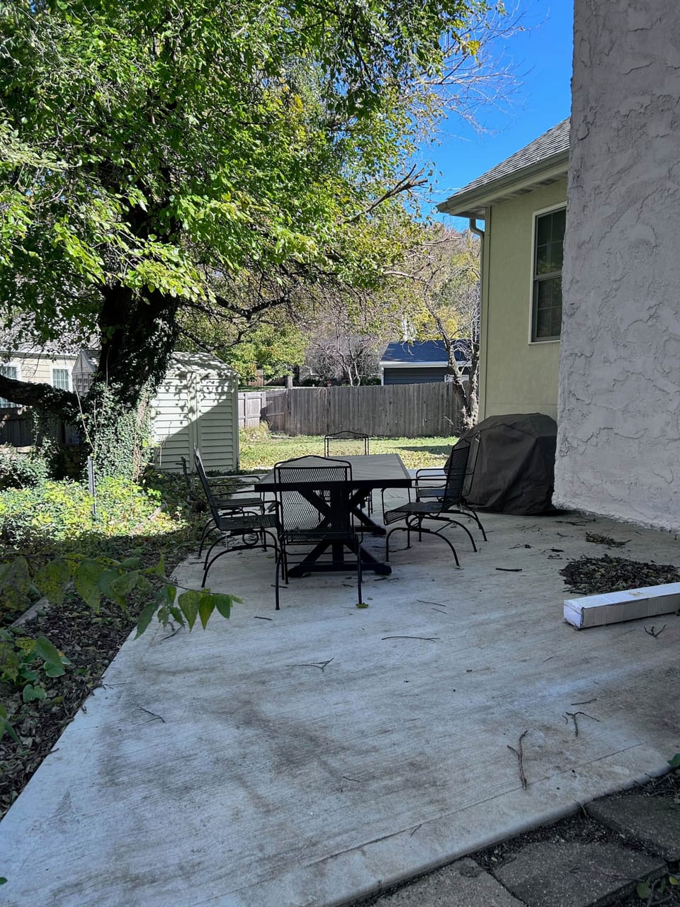 Patio Dining and Gas Grill