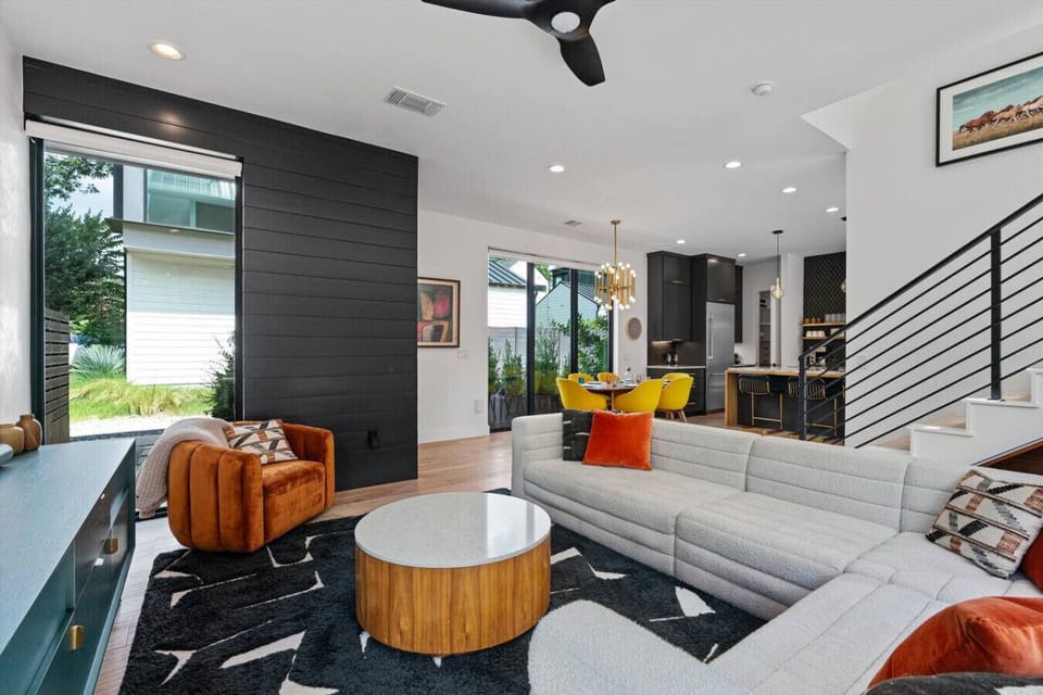 Bright open living room designed for comfort and easy connection.