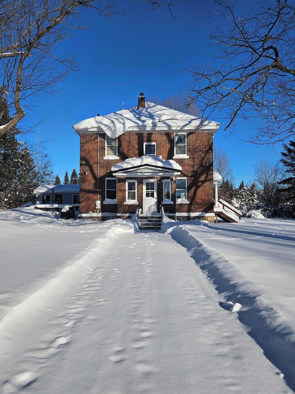 Main Entrance door in Winter