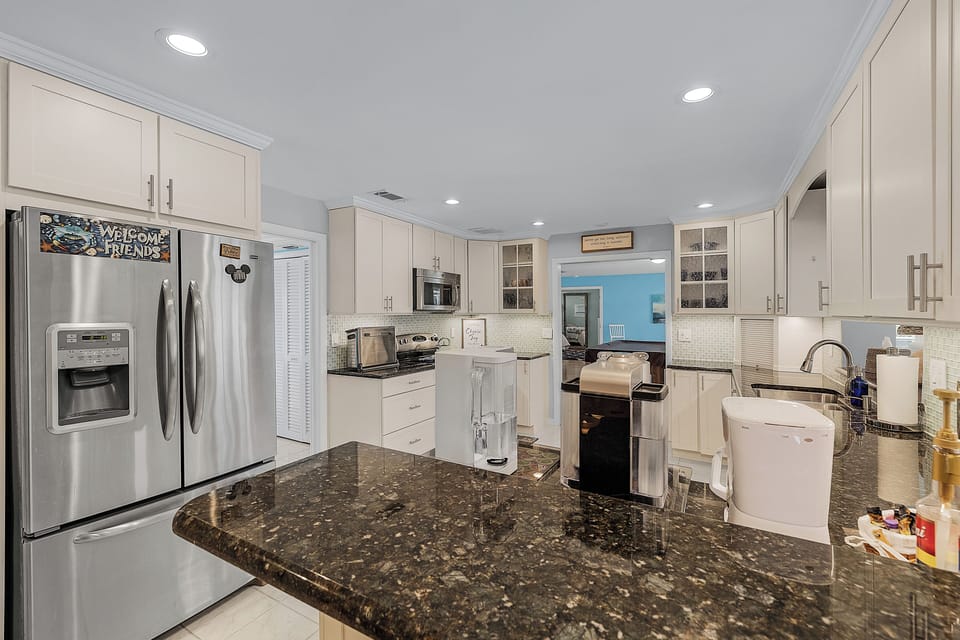 Kitchen with ample counter space and storage