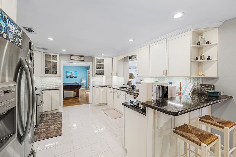 Bright kitchen with modern appliances