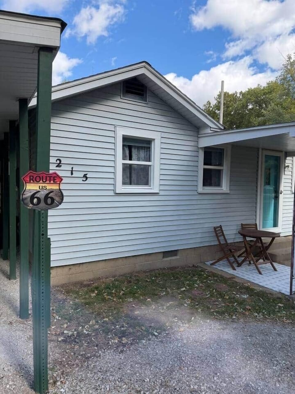 Front entry with porch and carport