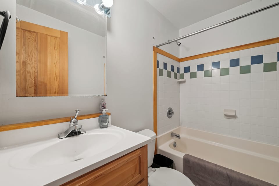 Lower level full bathroom (attached to bunk bed room)