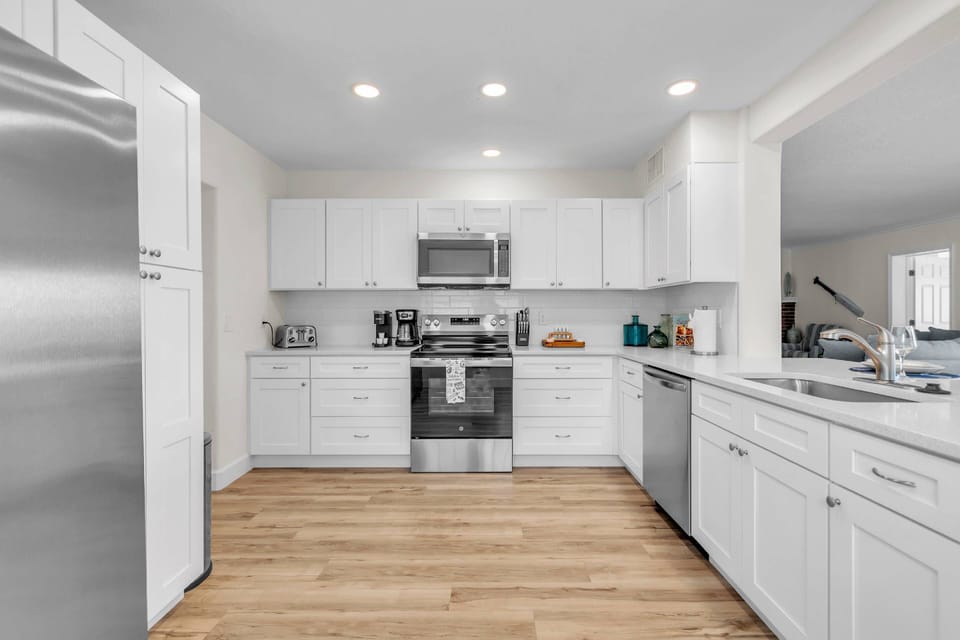 Kitchen with new appliances
