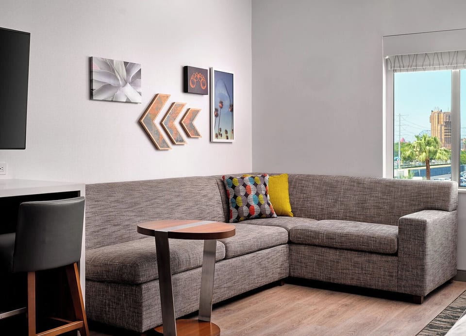 Kick back on the sectional and stream your favorite shows.
