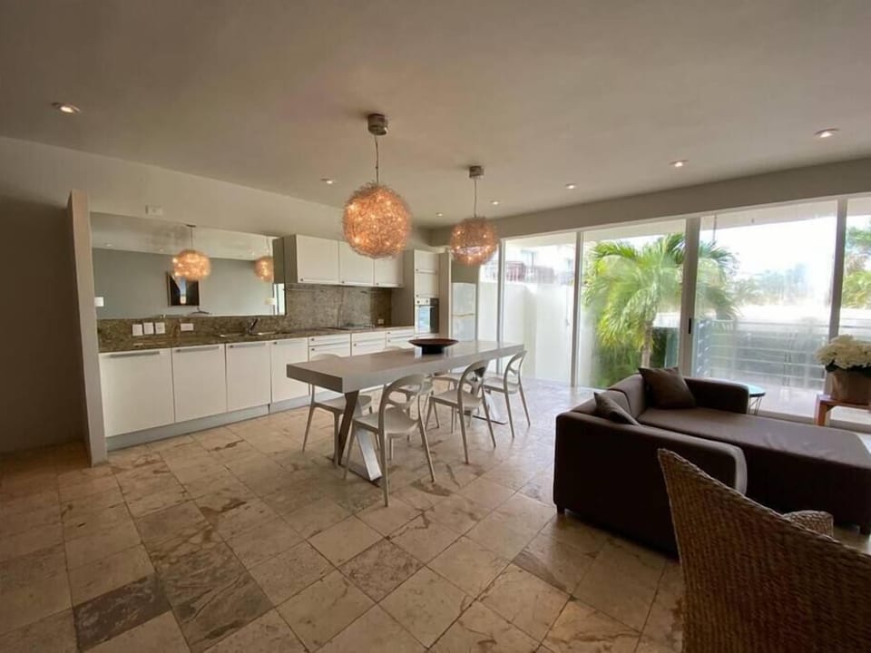The open floor concept allows everyone to spend quality time together.