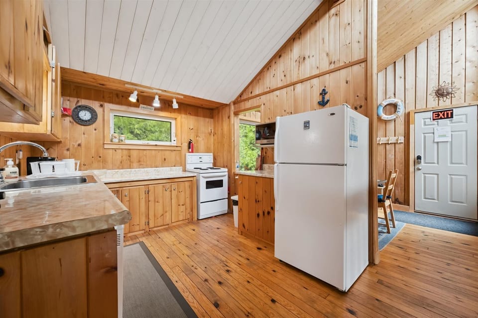Fully equipped kitchen with everything you need for easy meal prep during your stay.