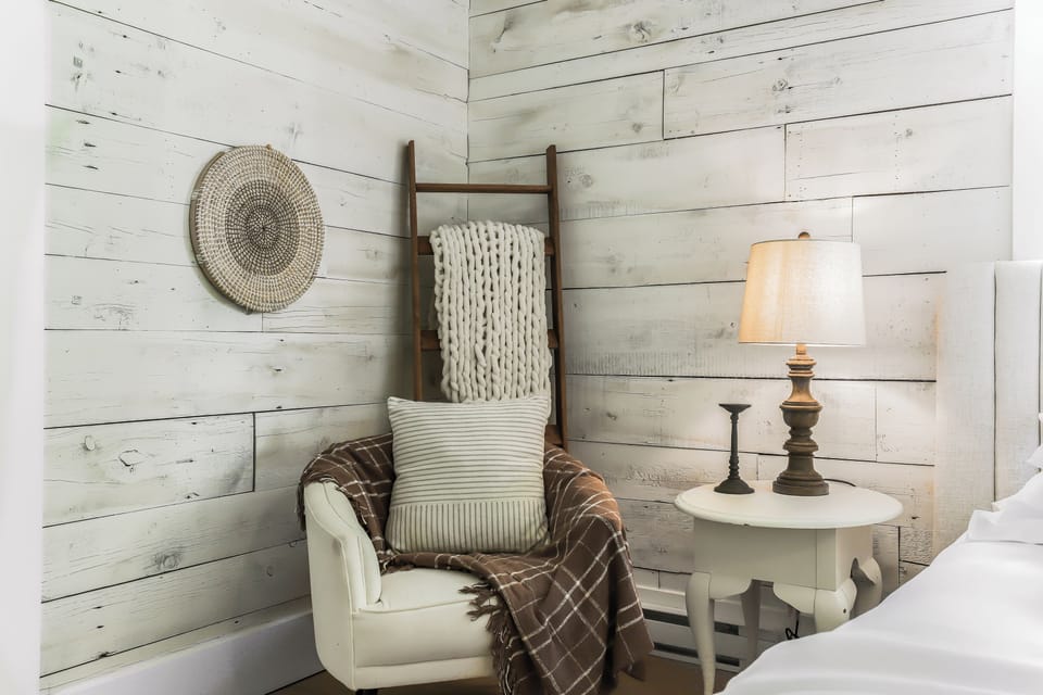 Sweet reading nook with cozy textures perfect for morning coffee or a good book.