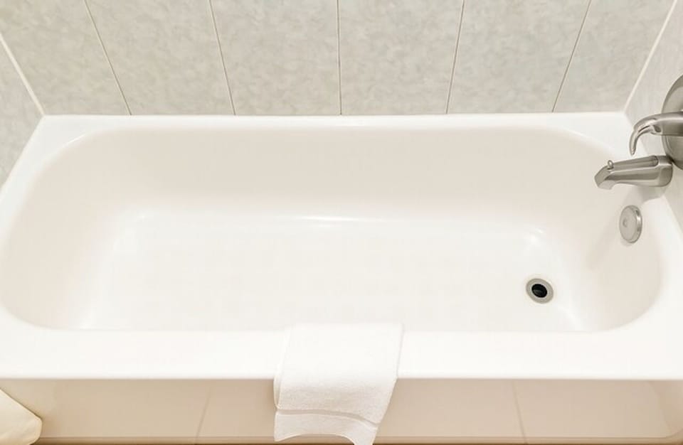 Soak and relax in a freshly cleaned bathtub after travel.