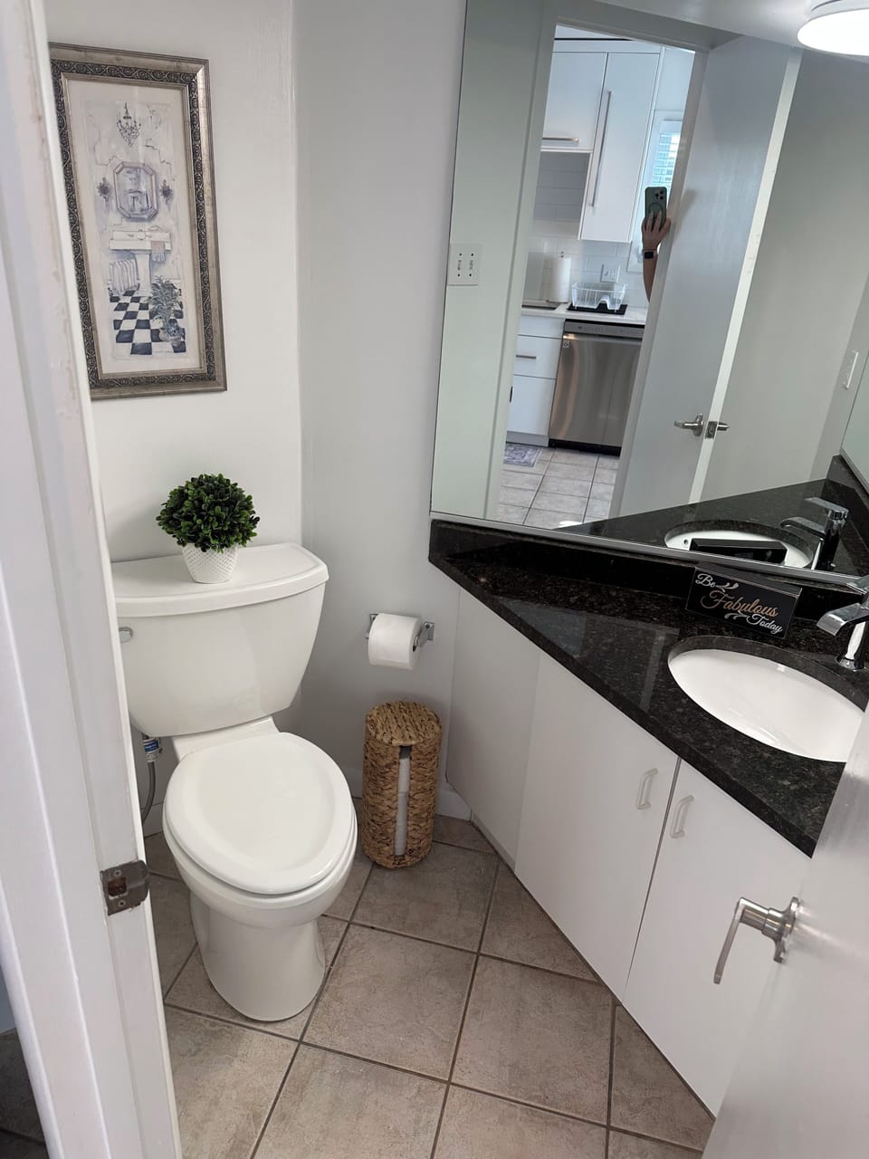 downstairs half bathroom