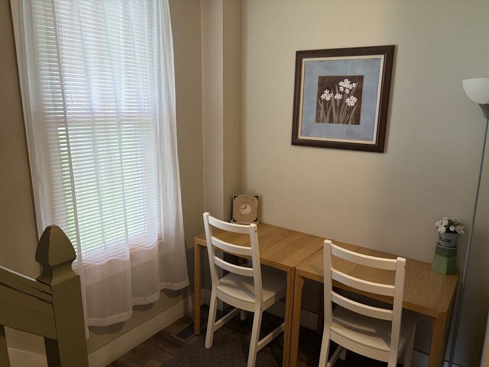 Corner of dining room - can be used as a desk area