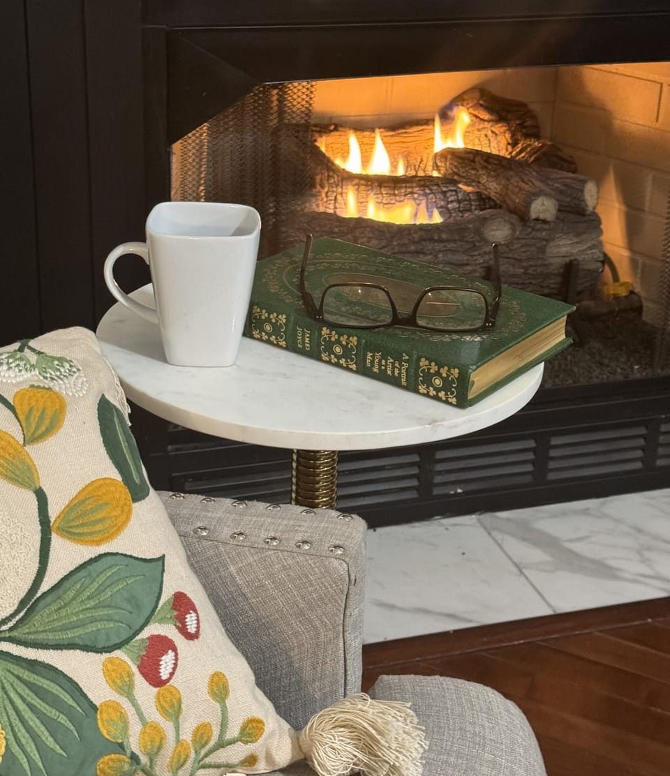 Sip your coffee fireside while diving into your favorite novel!