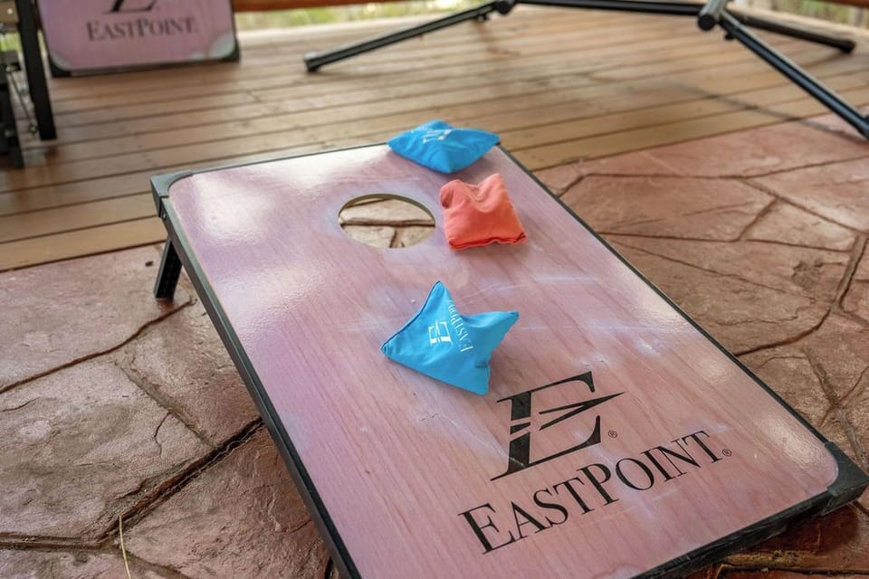 Toss some bean bags! Enjoy a game of corn hole
