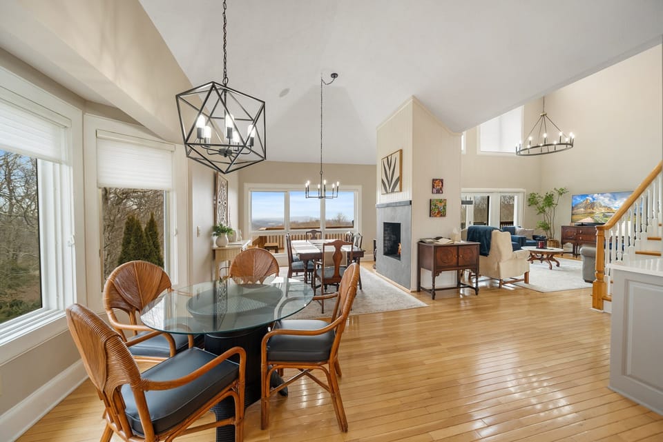Main Level Living Room Kitchen and Dining