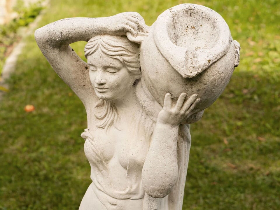 Plant, Sculpture, Statue, Lawn Ornament, Chest