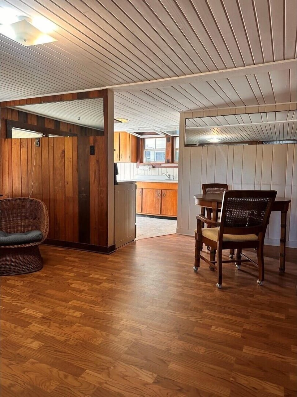 view to kitchen area