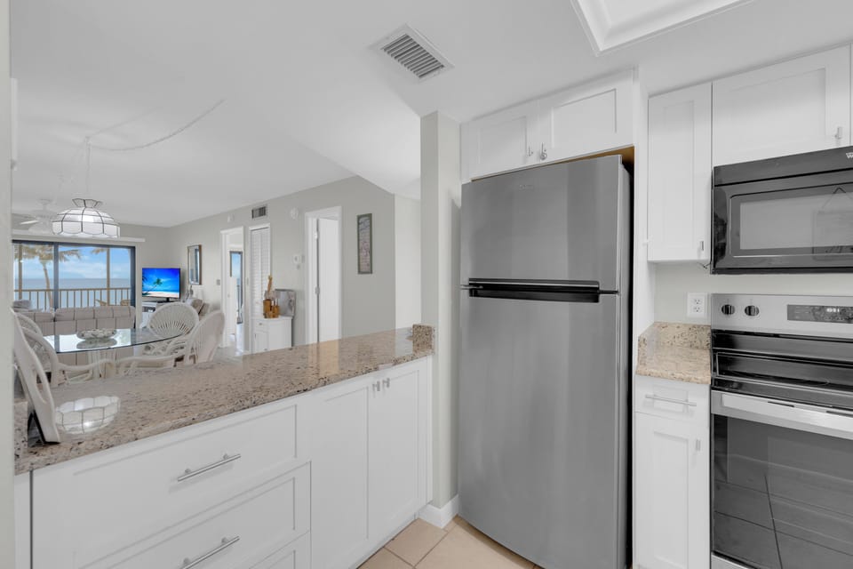 Prepare meals in your kitchen at your Fort Myers Beach vacation rental