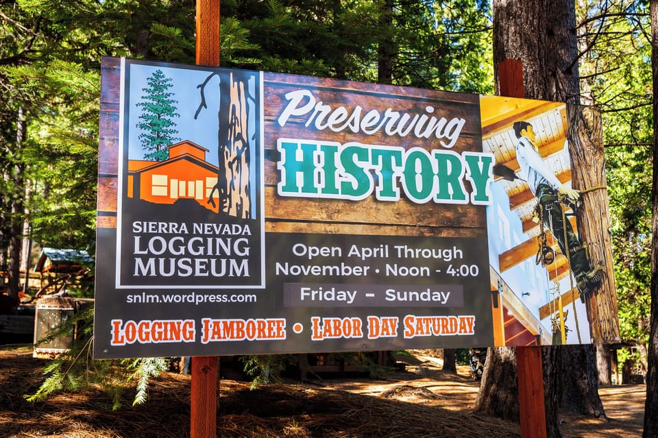 Sierra Nevada Logging Museum in White Pines