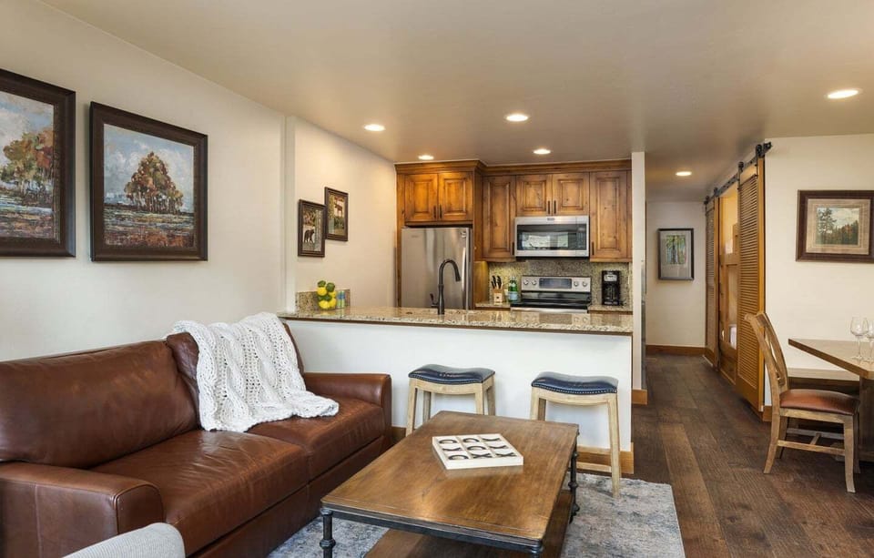 Open concept living and dining